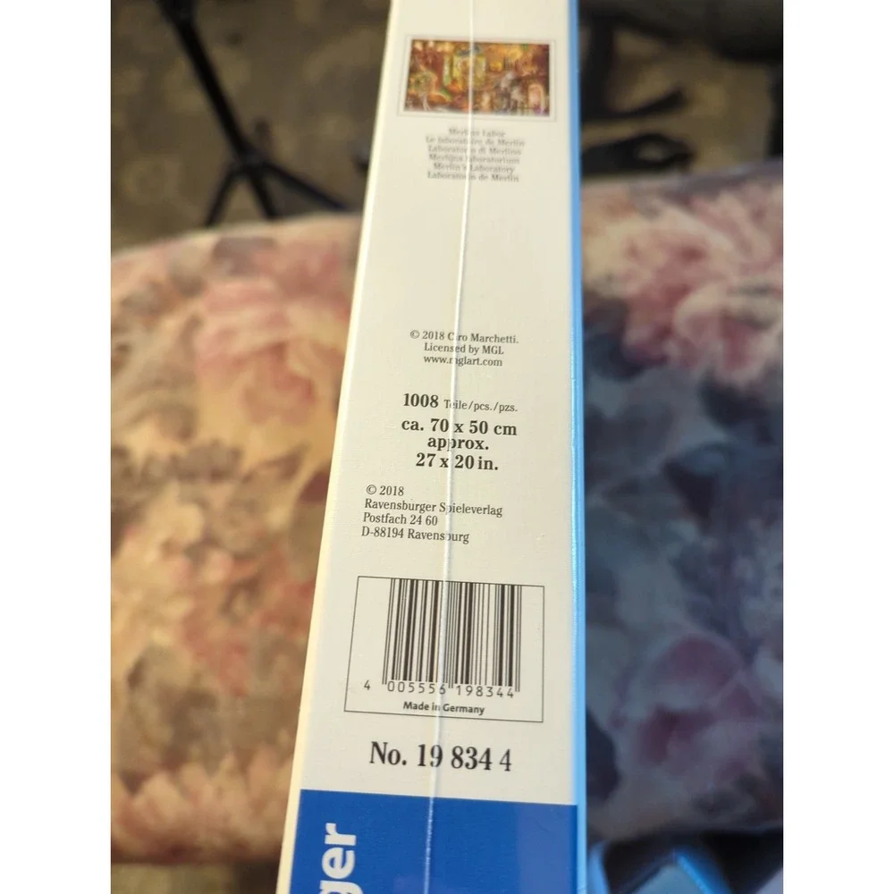 Merlin's Labor 1000 Piece Jigsaw Puzzle by Ravensburger 198344 Sealed 2018